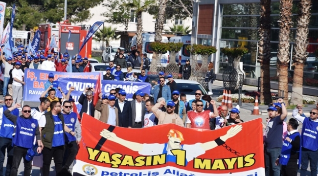 Aliağa'da 1 Mayıs coşkuyla kutlandı