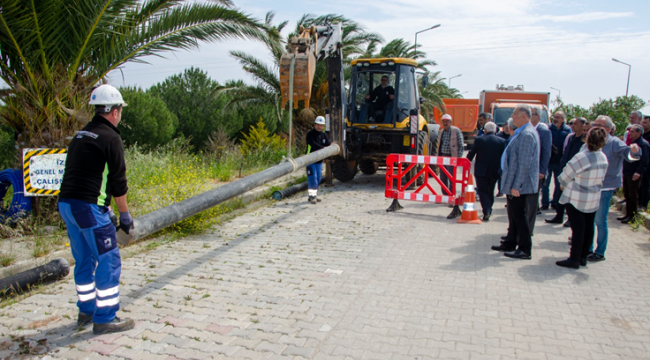Karaburun’daki 2 bin 300 konutluk site İZSU abonesi oluyor