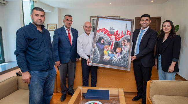 Başkan Soyer’e teşekkür portresi