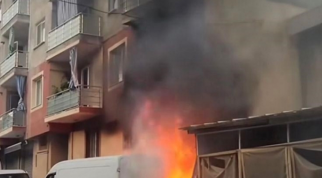Depoda çıkan yangında 4’ü çocuk 8 kişi dumandan etkilendi