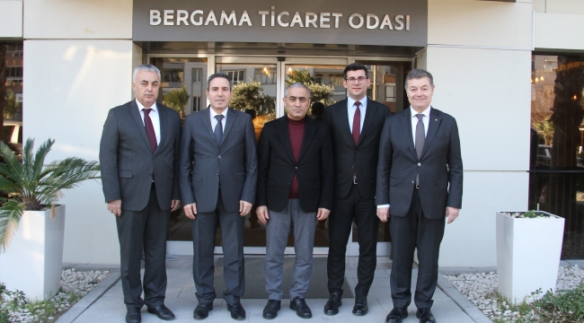 Bergama ve Aliağa Kaymakamı Berto'yu Ziyaret Etti