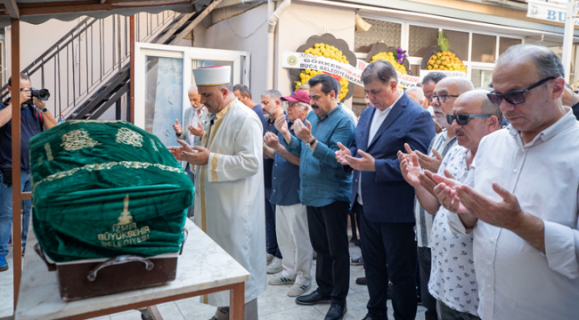 Başkan Tugay Öktemay’ı son yolculuğuna uğurladı