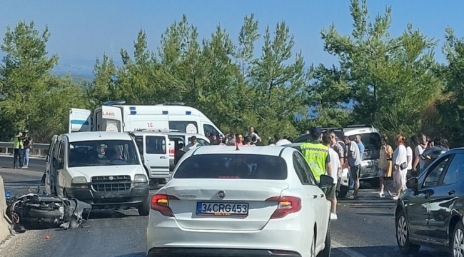 İzmir’de zincirleme kaza: 1 ölü, 6 yaralı