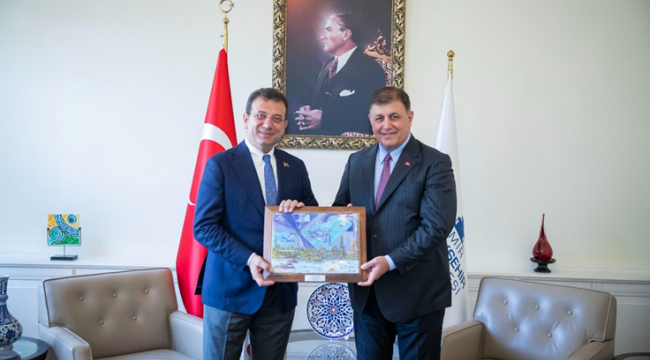 Tugay, İmamoğlu’nu makamında ağırladı