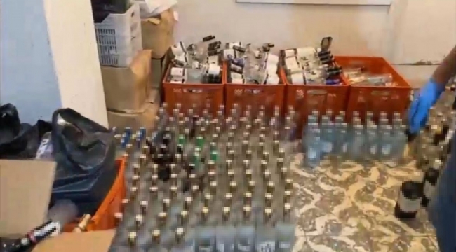 İzmir’de kaçak alkol operasyonu