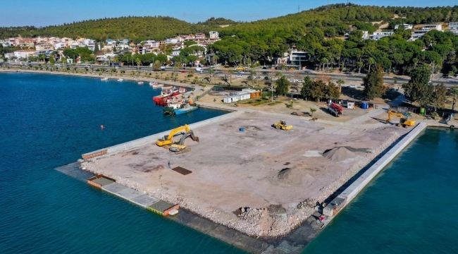 Aliağa Yolcu İskelesi’nde Çalışmalar Tüm Hızıyla Sürüyor