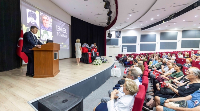 Başkan Tugay’dan hocası Emel Tümbay’a duygusal veda