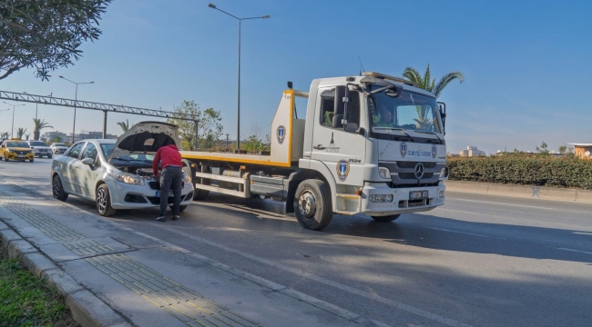 Büyükşehir’den trafiğe anında müdahale