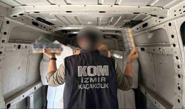 İzmir'de 4,5 milyon lira değerinde kaçak tütün mamulü ele geçirildi